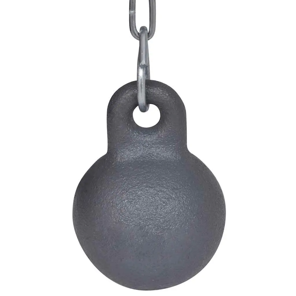 Round Chimney Cleaning Brush 25cm Diameter with Eyelet Thread Ball Chain