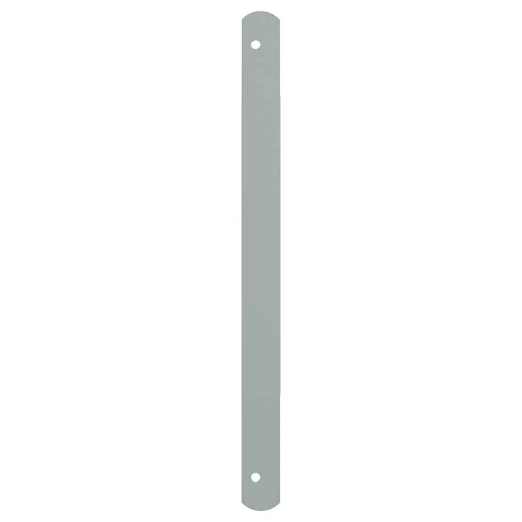Security Grille Adjustable Width 700-1050 mm 3 Crossbars Silver