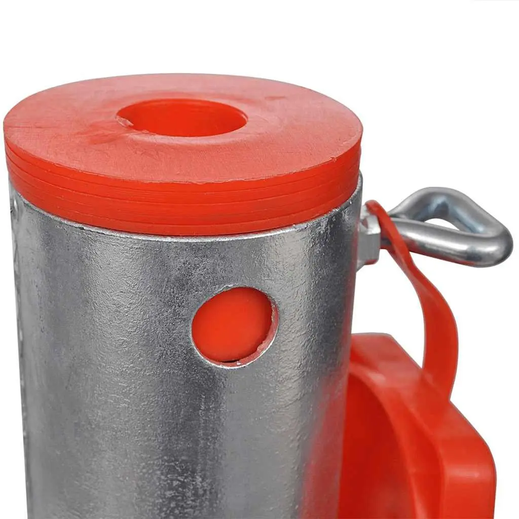 Outdoor Umbrella Stand Sturdy Soil Insert 55cm Silver