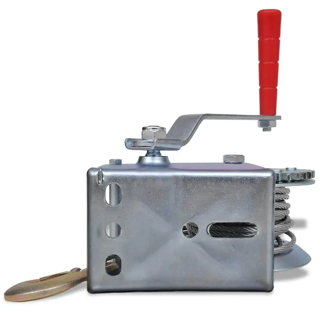 Hand Winch Heavy Duty Iron Construction 10m Cable Length