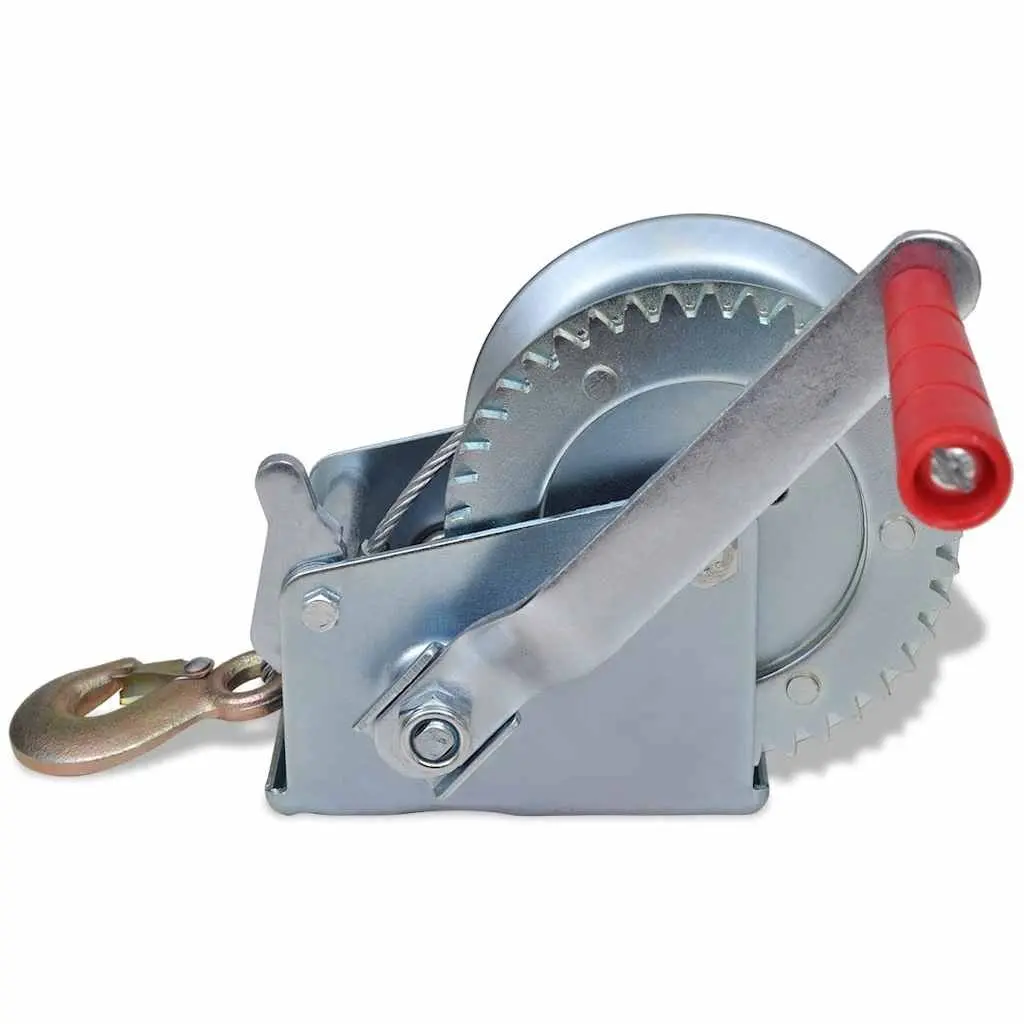 Hand Winch Heavy Duty Iron Construction 10m Cable Length