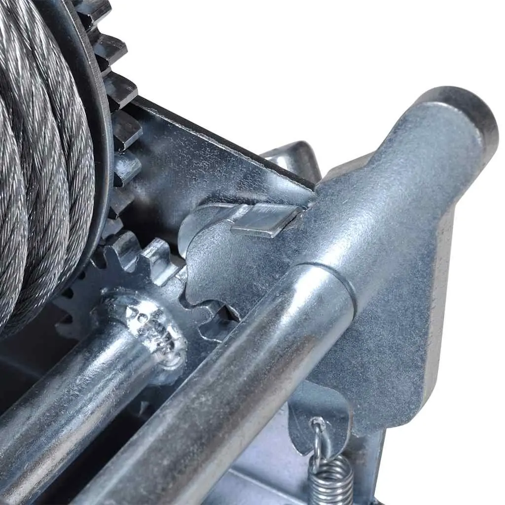 Hand Winch Heavy Duty Iron Construction 10m Cable Length