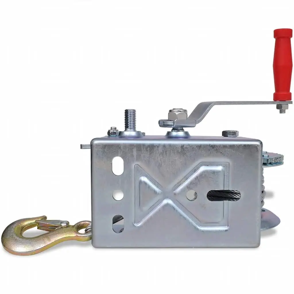 Hand Winch Heavy Duty 1130kg 10m Cable Dual-Axis Handle