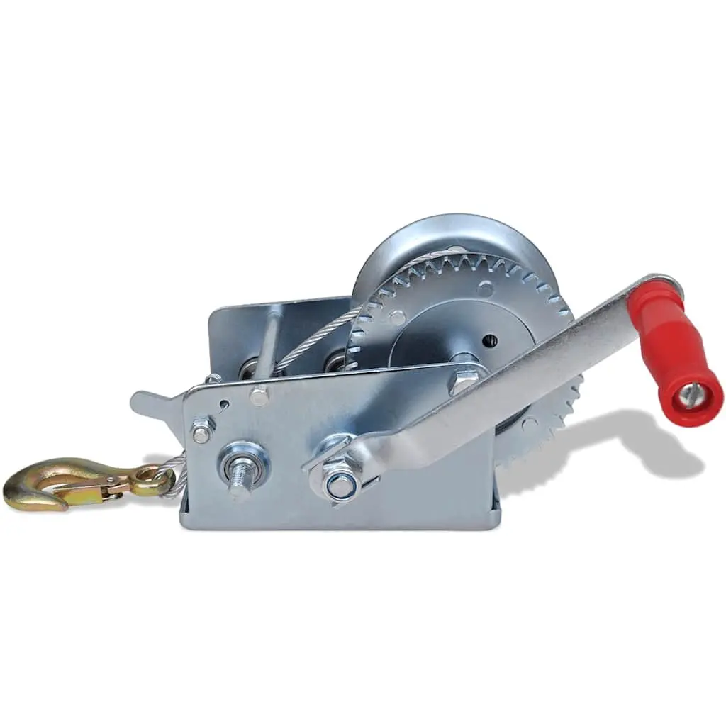Hand Winch Heavy Duty 1130kg 10m Cable Dual-Axis Handle