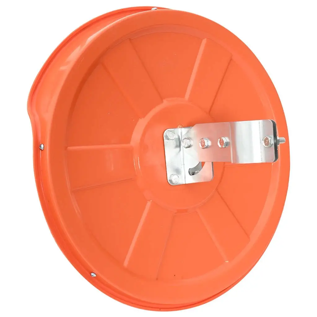 Convex Traffic Mirror 45cm Orange PC Plastic Outdoor