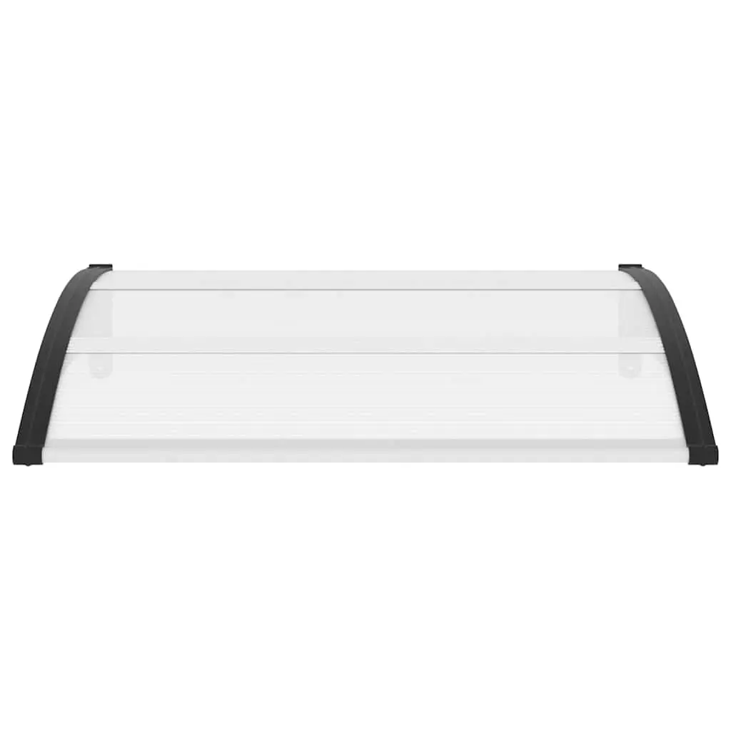 Door Canopy 120 x 100 cm PC Polycarbonate Awning Window Shelter Outdoor Porch