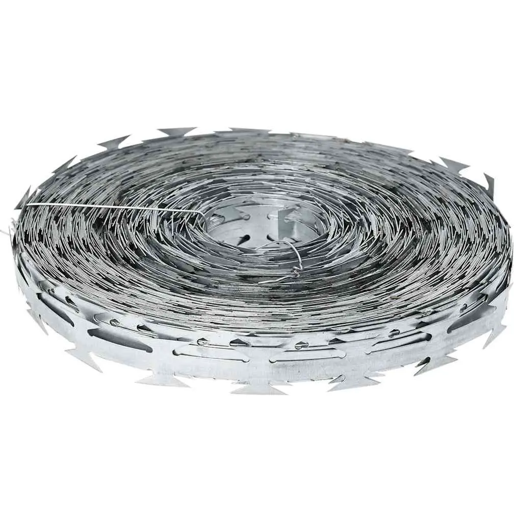 Razor Wire 100m Coil Steel Barbed Garden Fence Security Barrier Outdoor