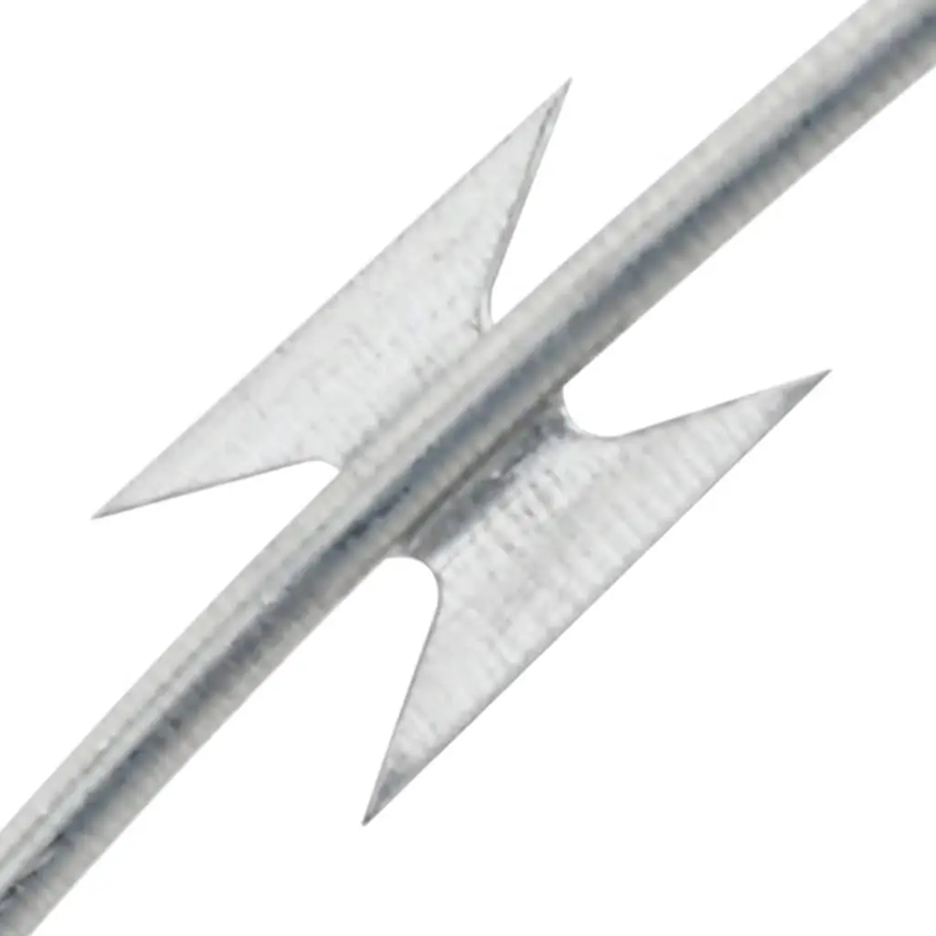Razor Wire Clipped Concertina Coil 100m Galvanised Steel Garden Fence Security
