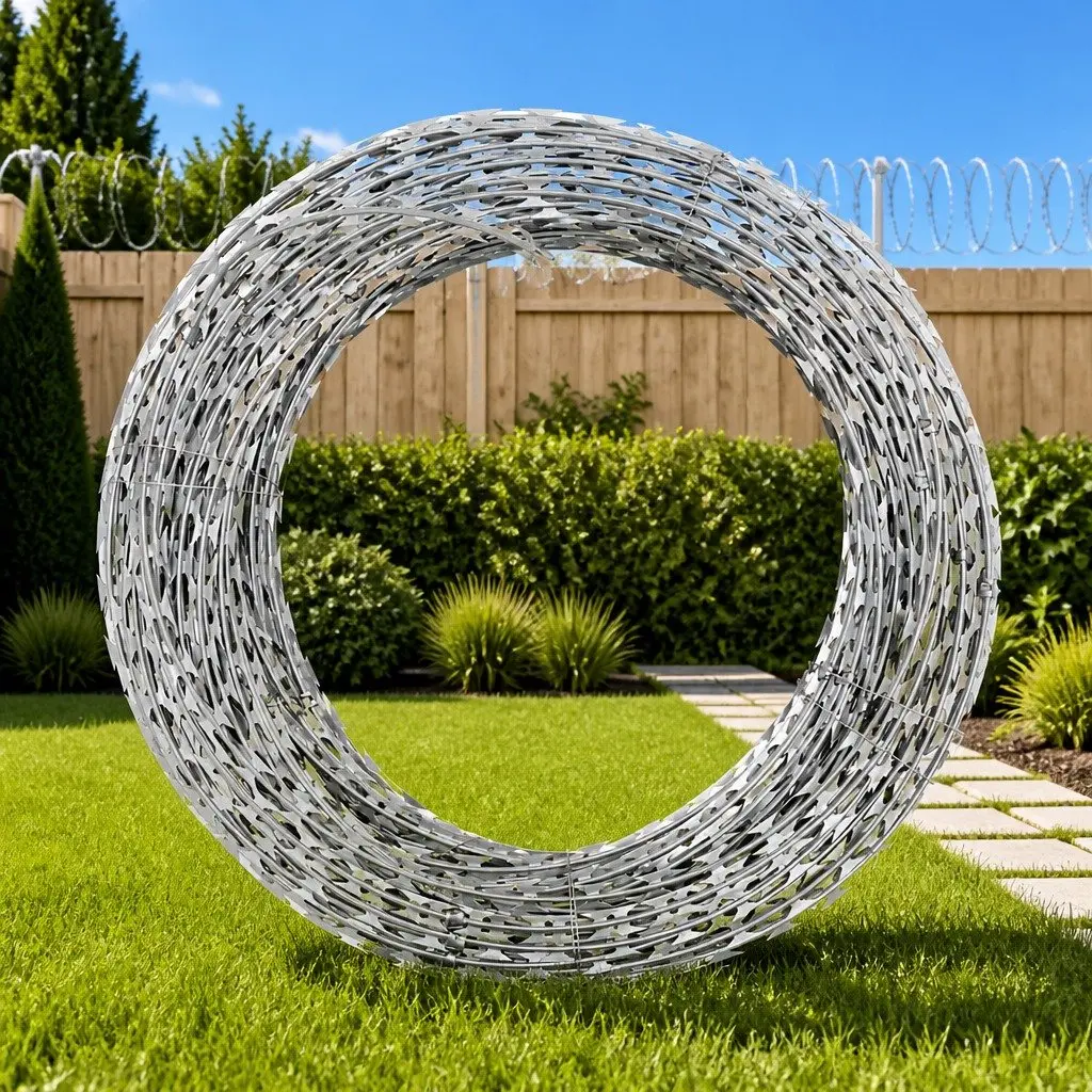 Razor Wire Coiled Galvanised Steel 150m Garden Fence Security Barbed Protection