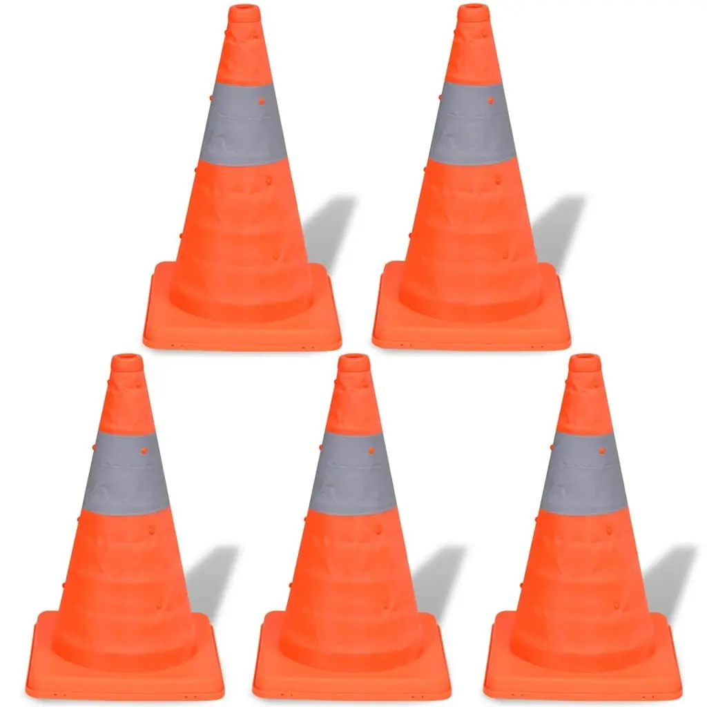 Traffic Cones Pop Up Collapsible 42cm Safety Set