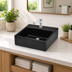 Upgrade Your Space with This Black Ceramic Sink Bowl