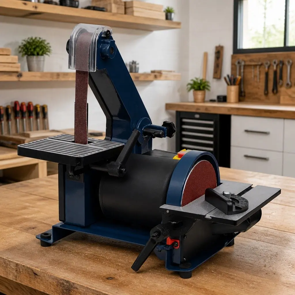 Belt Disc Sander 300W Tilting Table Dust Extraction