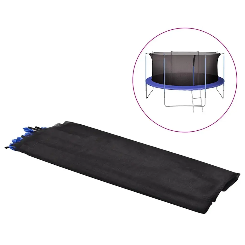 Trampoline Safety Net Weatherproof Black 4.57m Replacement Enclosure