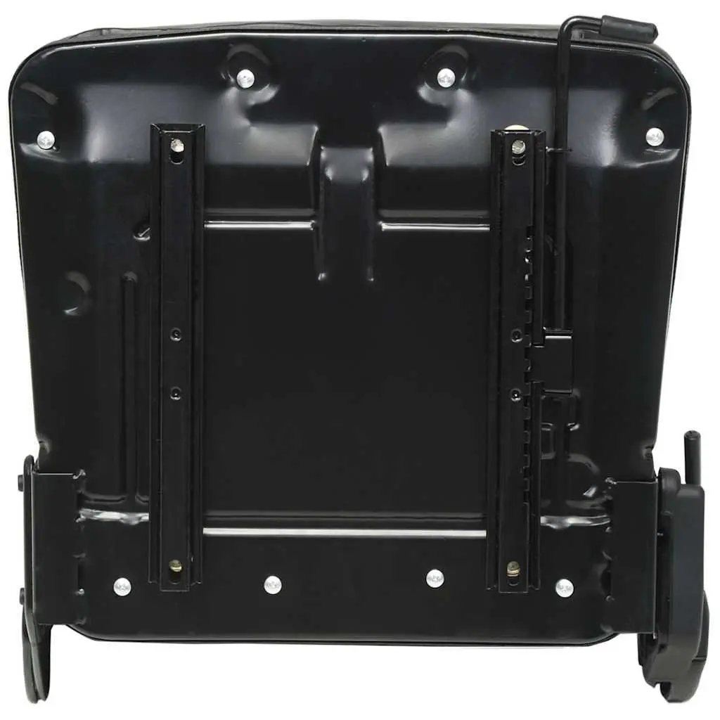 Tractor Forklift Seat Heavy Duty Adjustable Backrest Black Padded