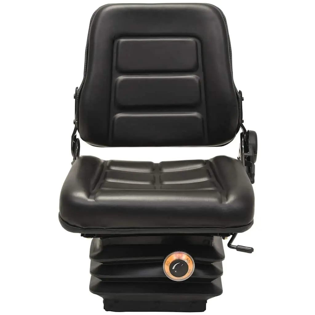 Forklift Tractor Seat Heavy Duty Comfort Suspension Adjustable Backrest Black