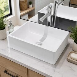 Your Ideal White Ceramic Wash Basin 41x30x12 cm