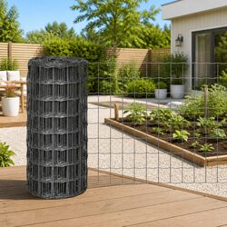 25m Grey Euro Fence Panel for Your Garden