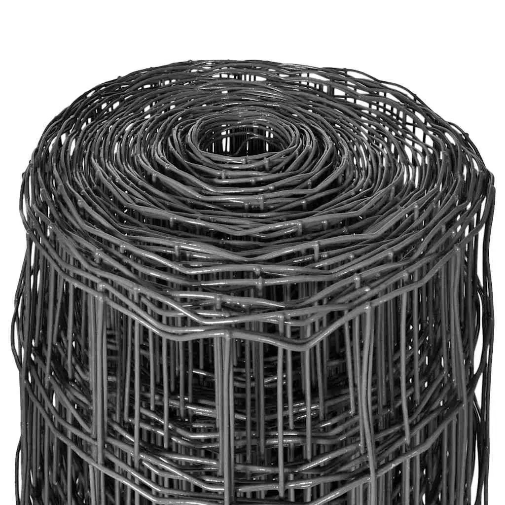 Steel Wire Mesh Panel Grey 25m Garden Fencing