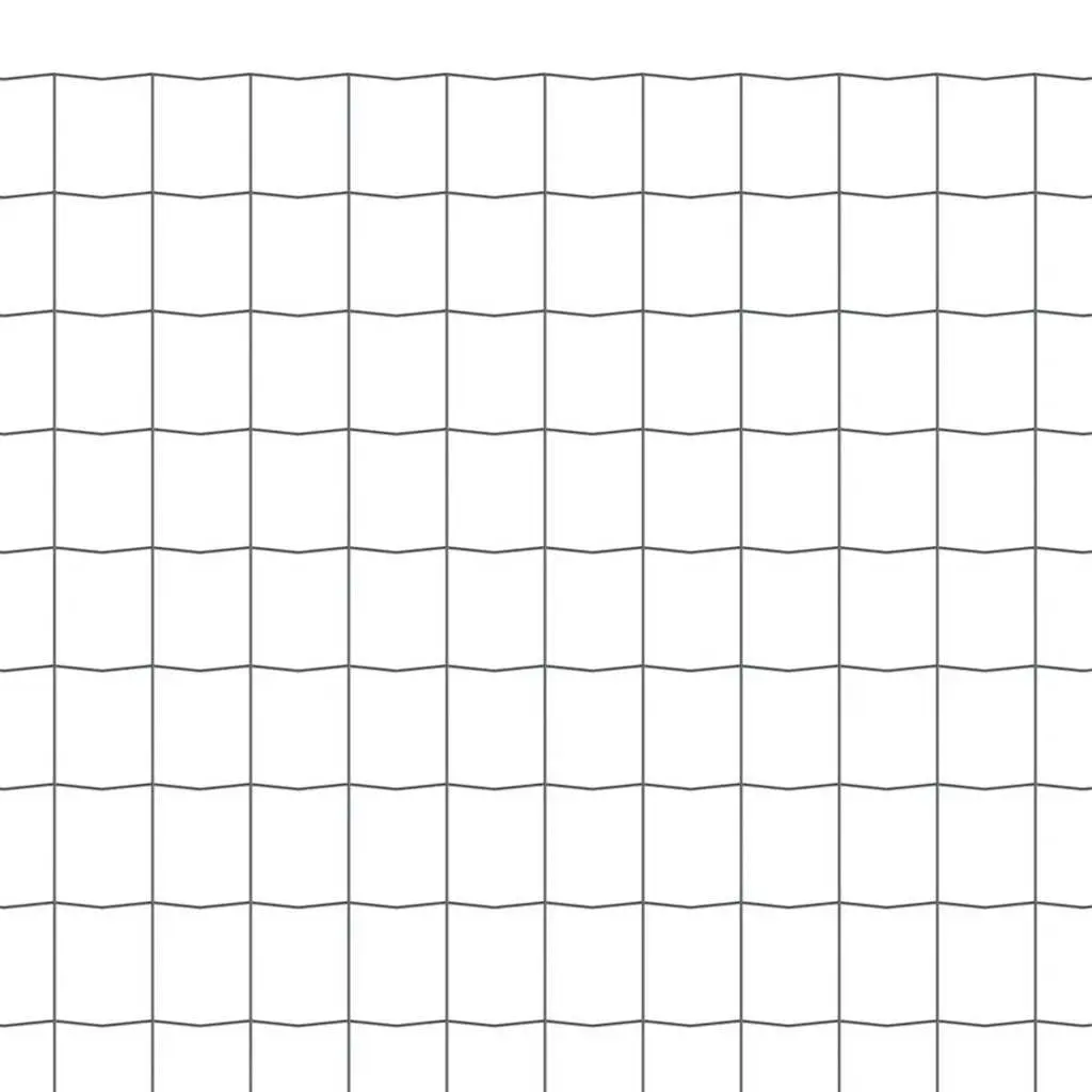 Steel Wire Mesh Panel Grey 25m Garden Fencing