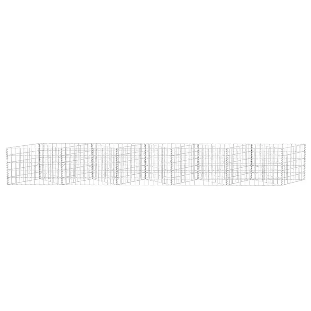 Gabion Basket Galvanised Steel Retaining Wall 300 x 30 x 50 cm