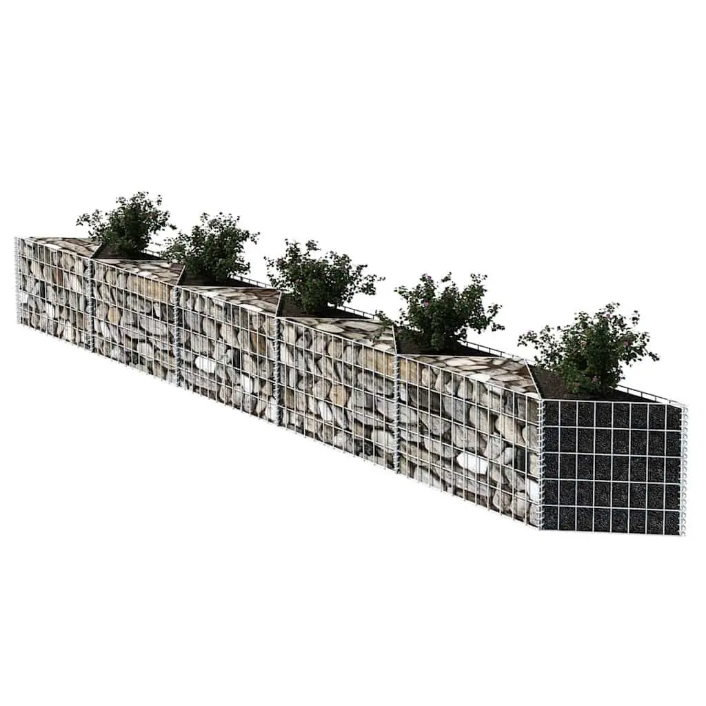 Gabion Basket Galvanised Steel Retaining Wall 300 x 30 x 50 cm