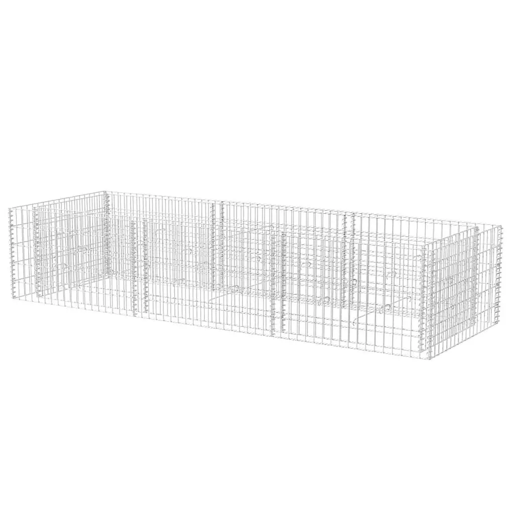 Gabion Raised Garden Bed Steel Planter Border 270x90x50cm
