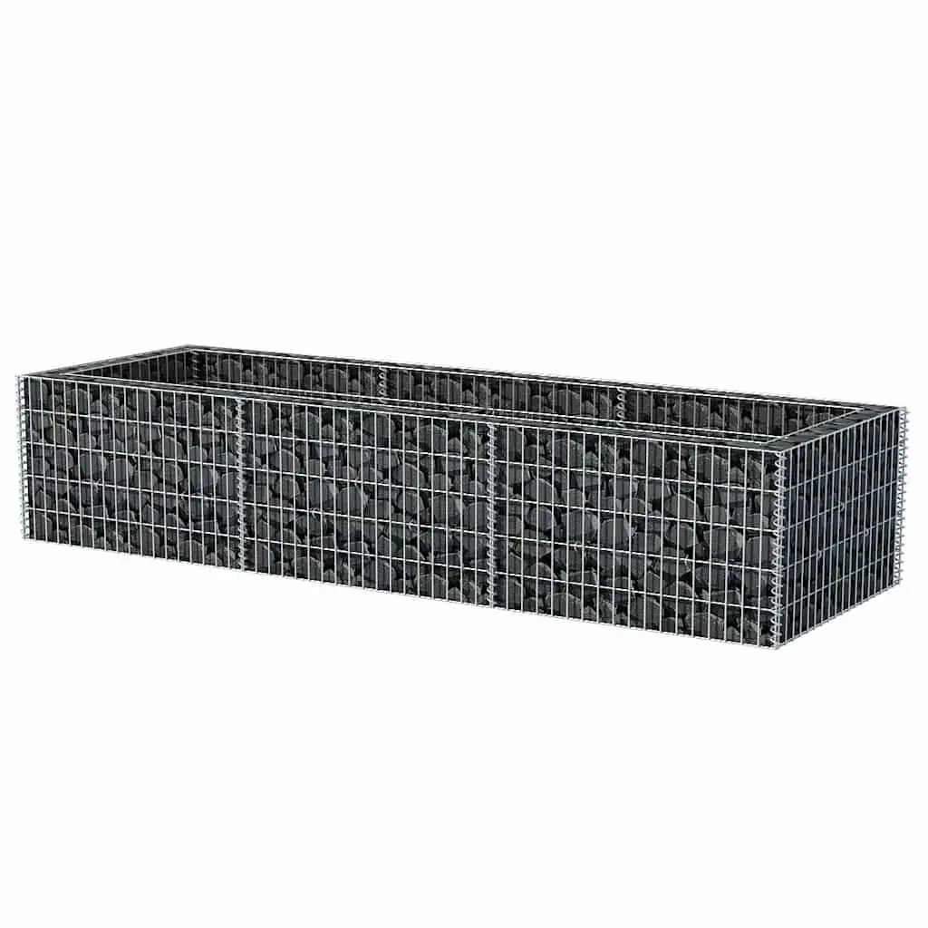 Gabion Raised Garden Bed Steel Planter Border 270x90x50cm