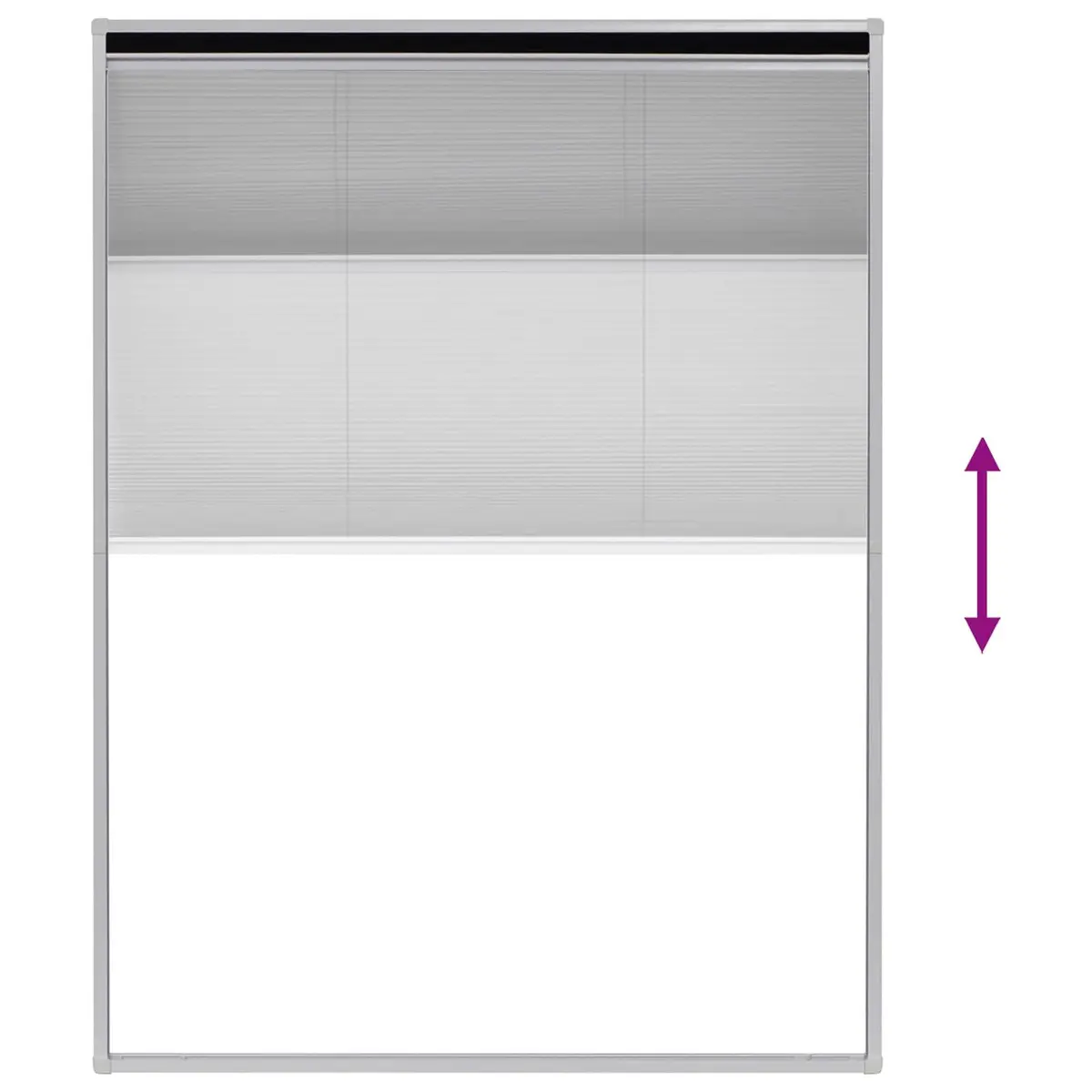 Insect Screen Window Fine Mesh 60x80 cm Black Frame