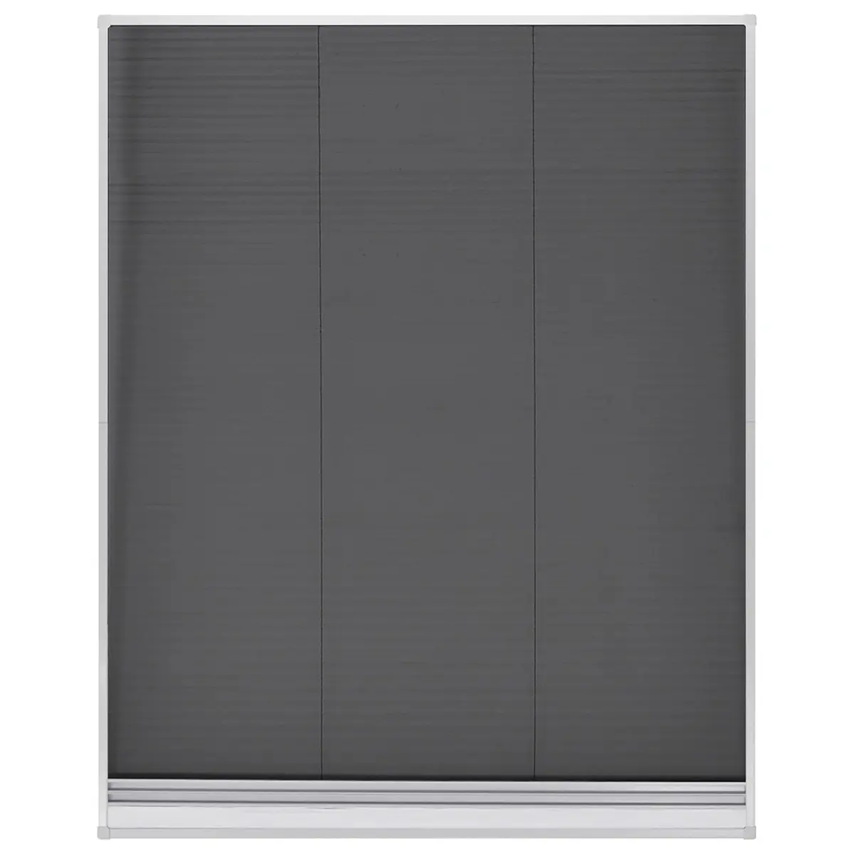 Plisse Insect Screen Window Aluminium Frame Black 80x100cm Mesh Shade