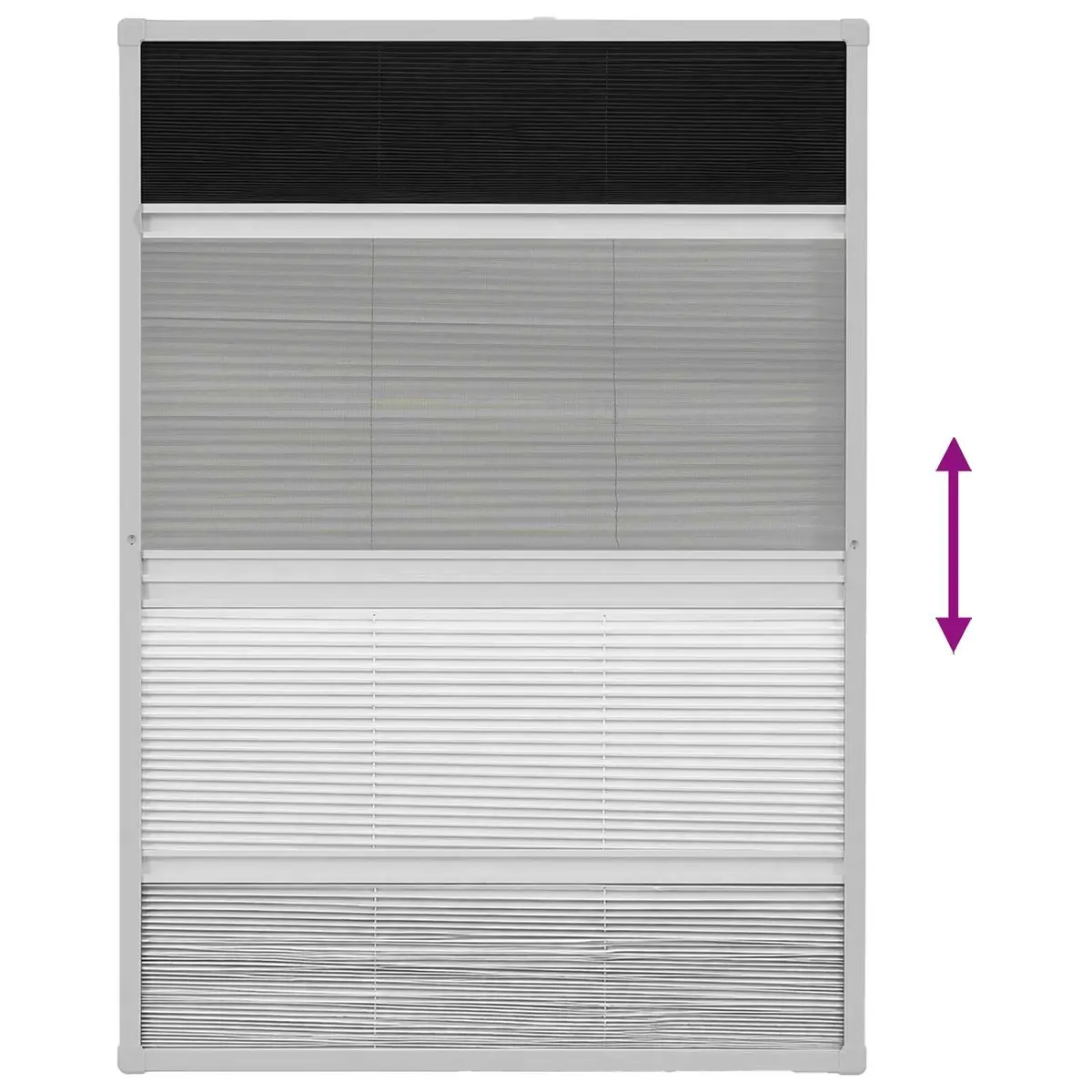 Plisse Insect Screen Window 80x120 cm