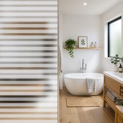 Frosted Stripes Window Film for Your Privacy Needs