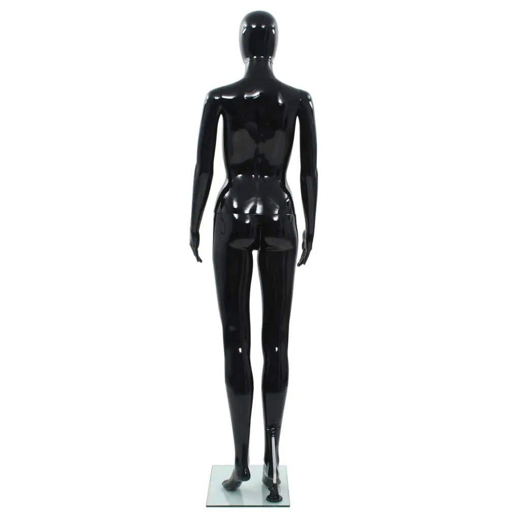 Full Body Female Mannequin Glossy Black Glass Base Display 175cm Shop Window