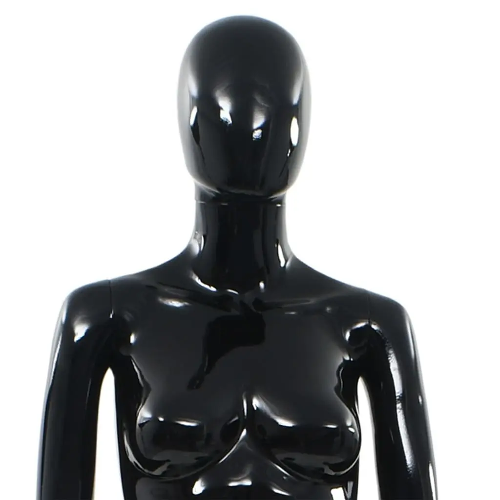 Full Body Female Mannequin Glossy Black Glass Base Display 175cm Shop Window
