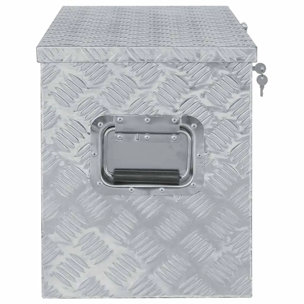 Aluminium Tool Storage Box Lockable Portable Compact 90.5x35x40 cm