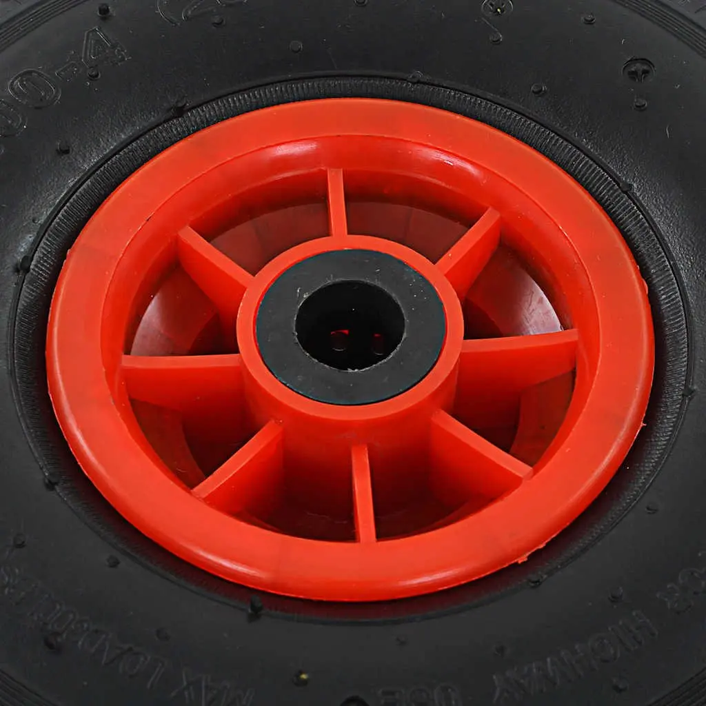 Sack Truck Wheels 3.00-4 Pneumatic Spare Wheels 2 pcs Hand Trolley Cart