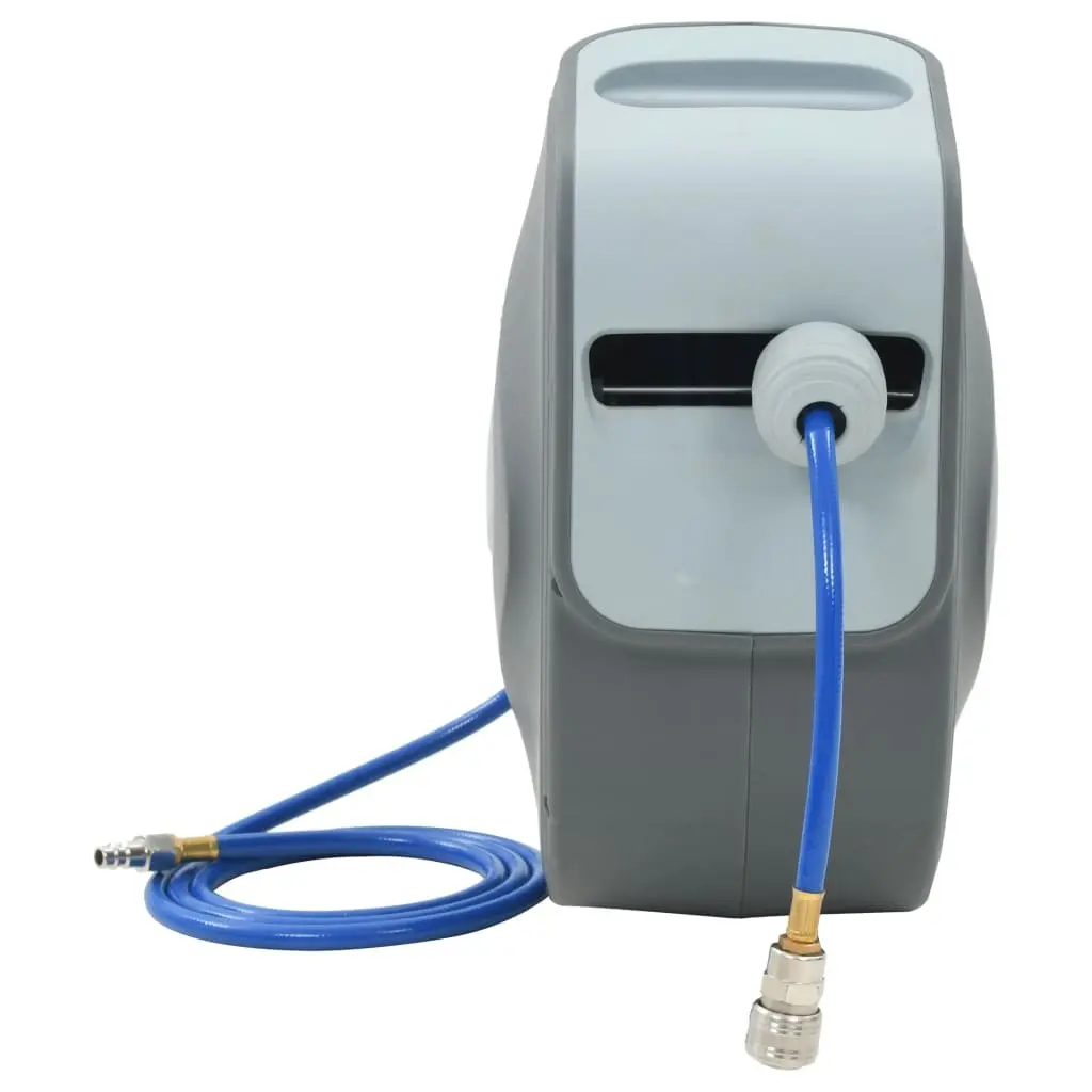 Air Hose Reel Automatic Retractable 30m 1/4" Grey Workshop Tool