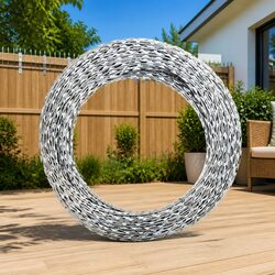 Concertina Razor Wire Galvanised Steel 300m Coiled Security Barrier Outdoor