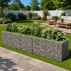 Your Gabion Raised Garden Bed Awaits – 450x90x100cm