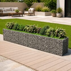 Your Outdoor Garden Partner: Galvanised Steel Planter Bed 540x90x100 cm
