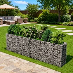 Your Ideal Raised Garden Bed with Gabion Design