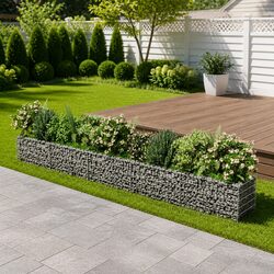 Create a Beautiful Border with Gabion Raised Bed