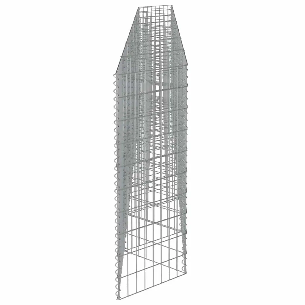 Gabion Wall Fence Panel Galvanised Steel Retaining Barrier 450x30x100cm