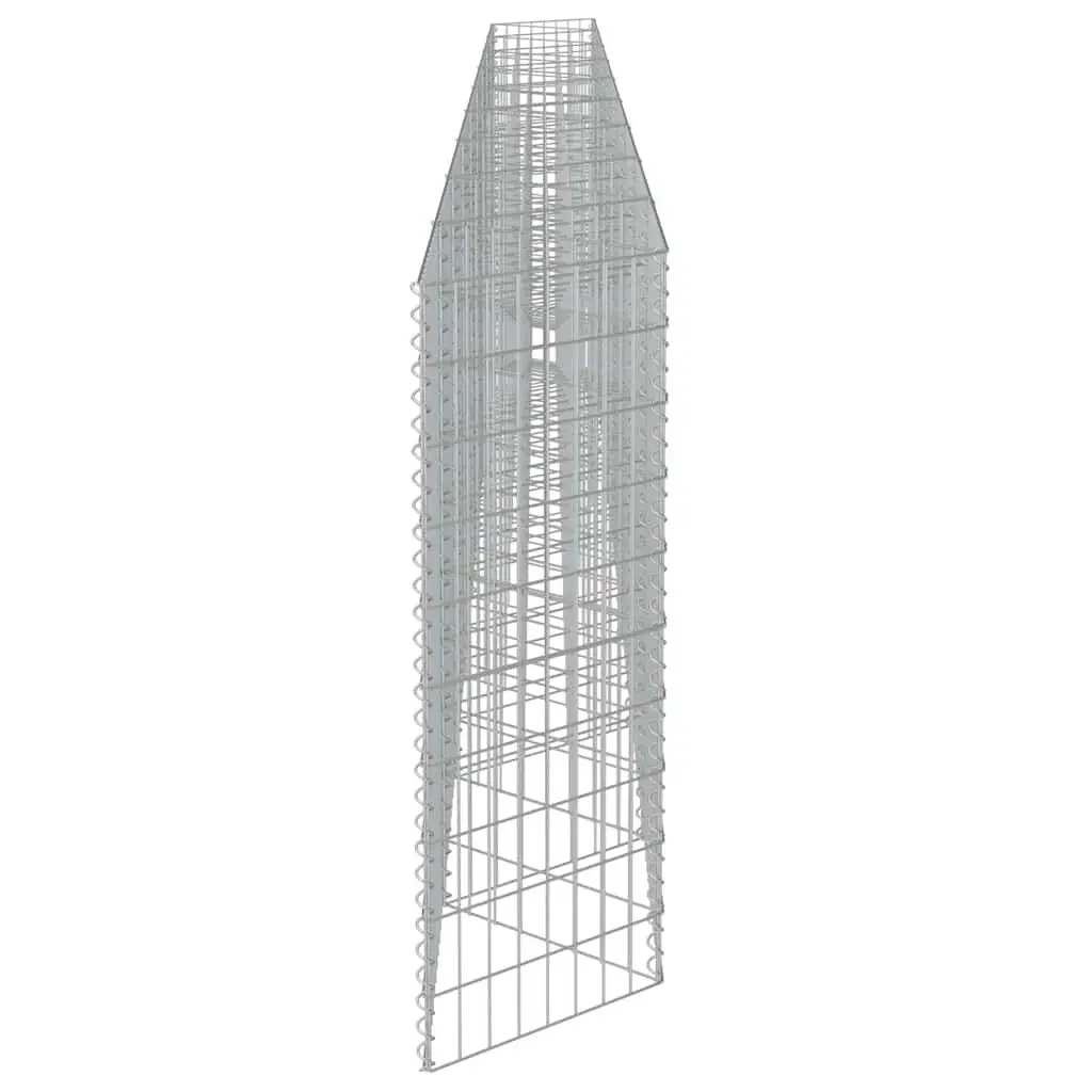 Gabion Wall Panel Galvanised Steel Retaining Barrier 630 x 30 x 100 cm