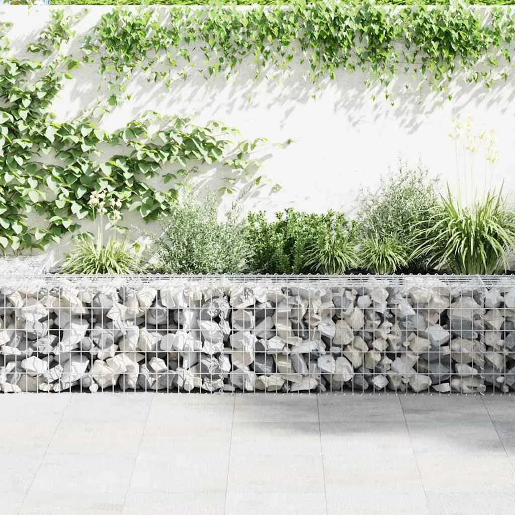 Gabion Wall Panel Galvanised Steel 600 x 30 x 50 cm Retaining Barrier