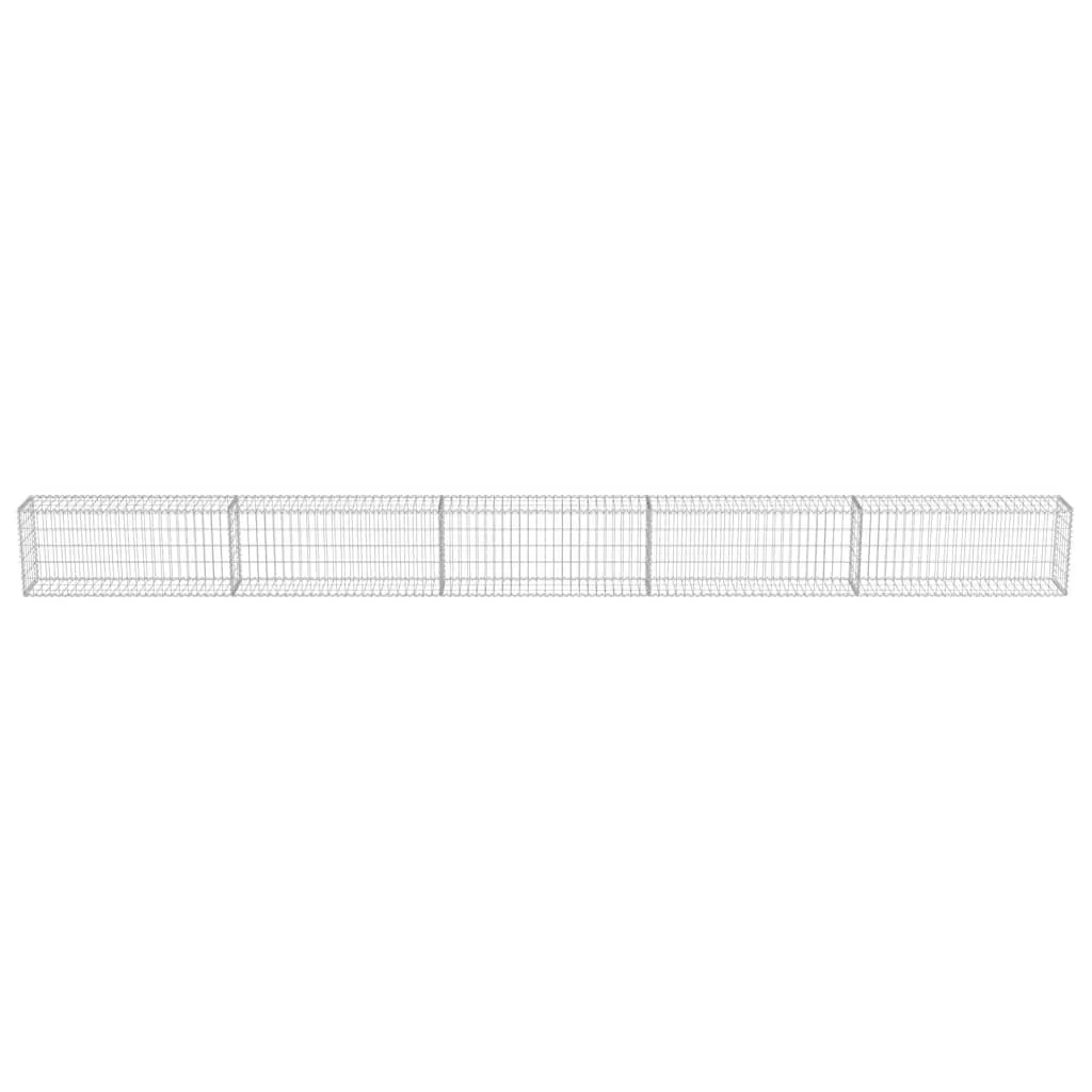 Gabion Wall Panel Galvanised Steel 600 x 30 x 50 cm Retaining Barrier