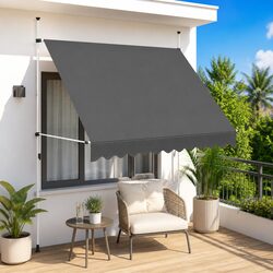 Versatile 250 cm Manual Retractable Awning for Your Home