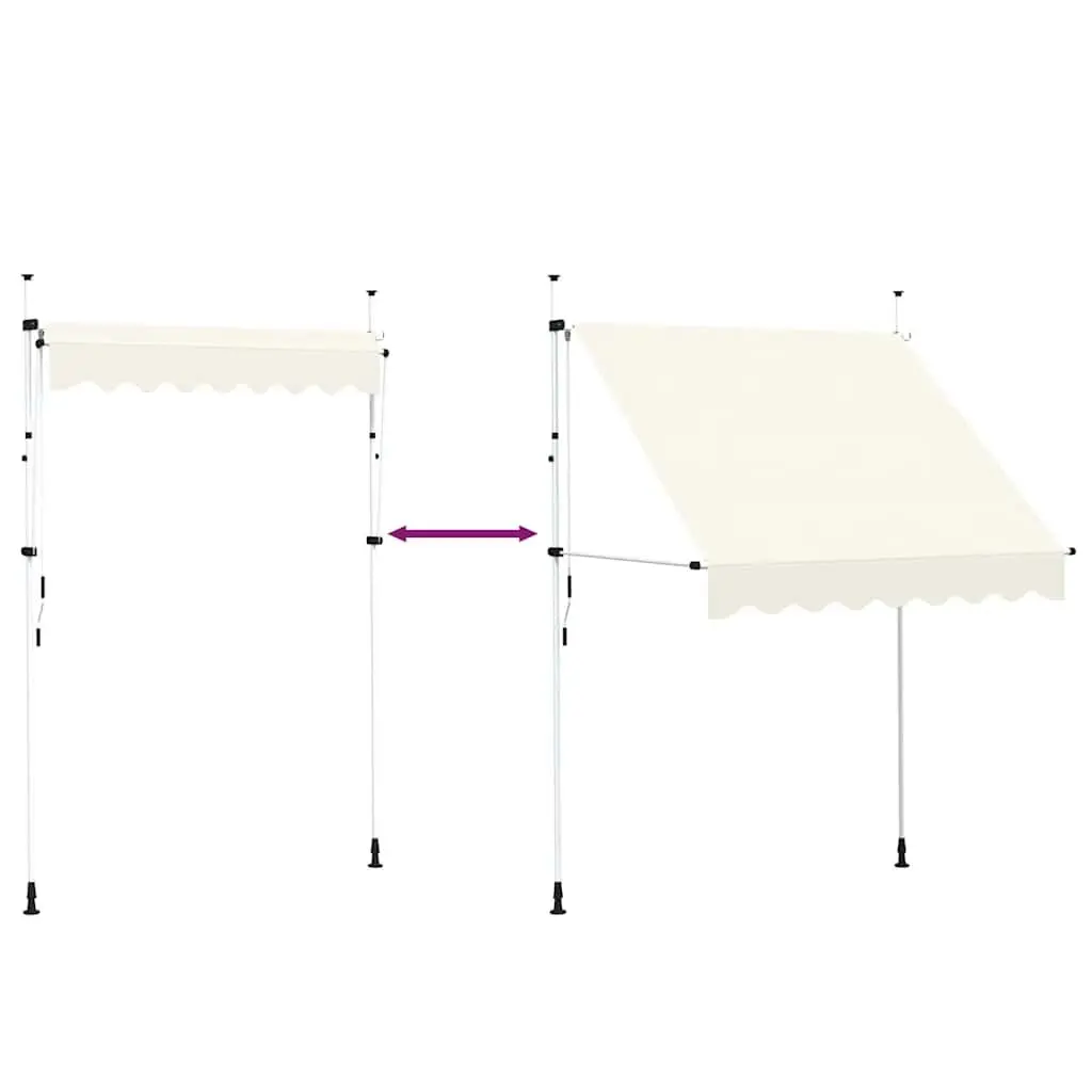200cm Cream Retractable Awning
