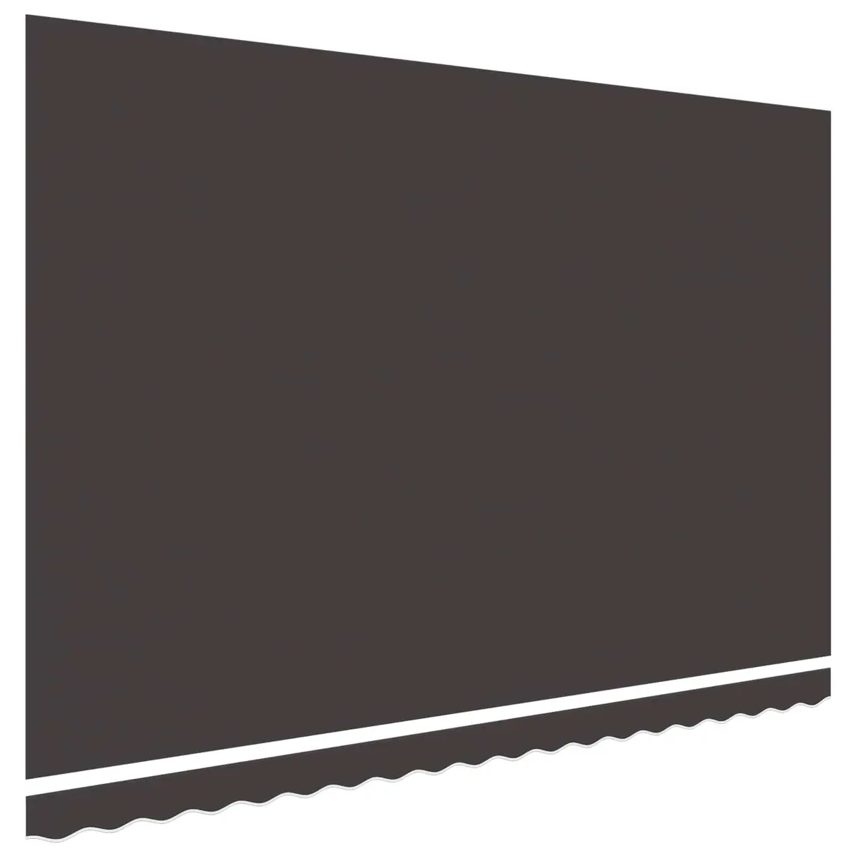 Awning Replacement Fabric UV Resistant Polyester Grey 4.5x3m
