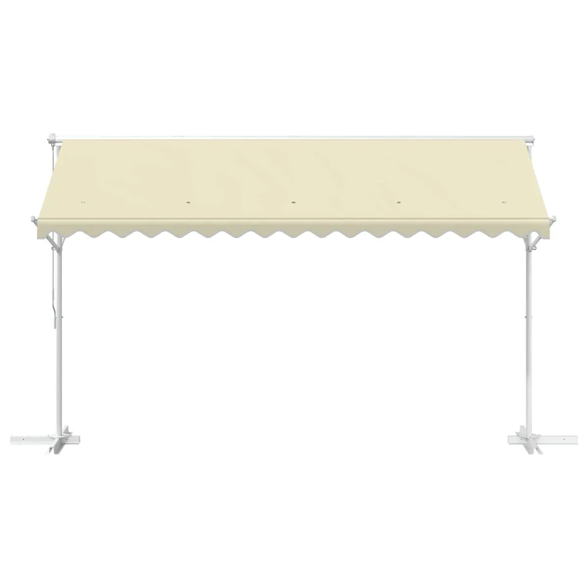 Free Standing Awning Waterproof 4x3m Cream Outdoor Patio Canopy