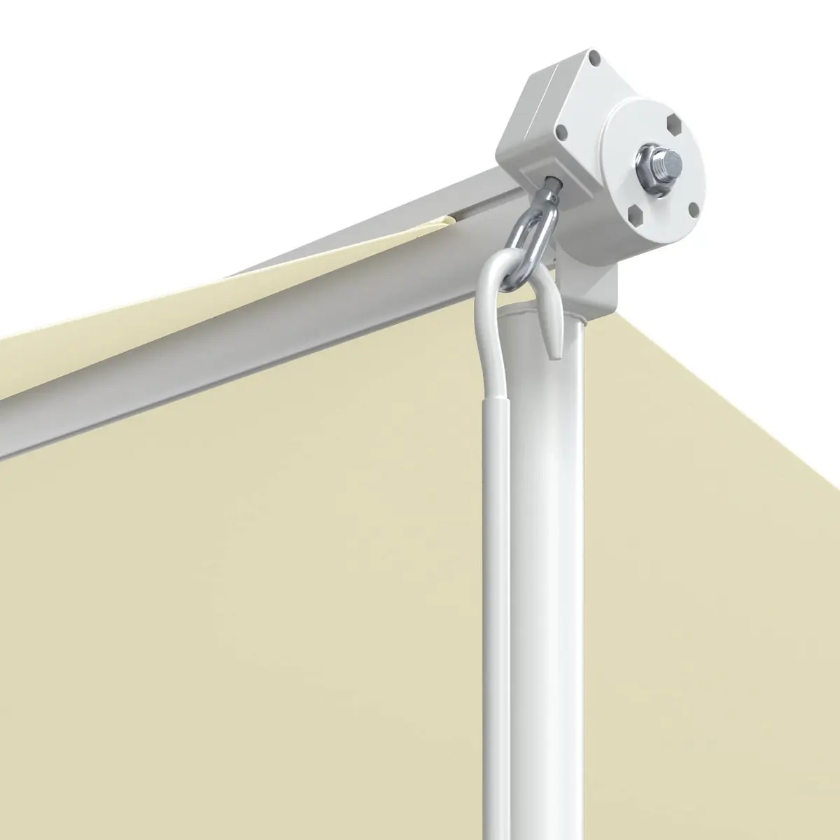 Free Standing Awning Waterproof 4x3m Cream Outdoor Patio Canopy